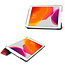 Tablet Hoes & Screenprotector voor iPad (2021, 2020 & 2019) tablet hoes en screenprotector - 2 in 1 cover - 10.2 inch - Tri-Fold Book Case - Rood