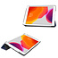 Tablet Hoes & Screenprotector voor iPad (2021, 2020 & 2019) tablet hoes en screenprotector - 2 in 1 cover - 10.2 inch - Tri-Fold Book Case - Donker Blauw