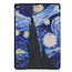 Tablet Hoes & Screenprotector voor iPad (2021, 2020 & 2019) tablet hoes en screenprotector - 2 in 1 cover - 10.2 inch - Tri-Fold Book Case - Sterrenhemel