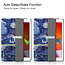 Tablet Hoes & Screenprotector voor iPad (2021, 2020 & 2019) tablet hoes en screenprotector - 2 in 1 cover - 10.2 inch - Tri-Fold Book Case - Sterrenhemel