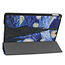 Tablet Hoes & Screenprotector voor iPad (2021, 2020 & 2019) tablet hoes en screenprotector - 2 in 1 cover - 10.2 inch - Tri-Fold Book Case - Sterrenhemel
