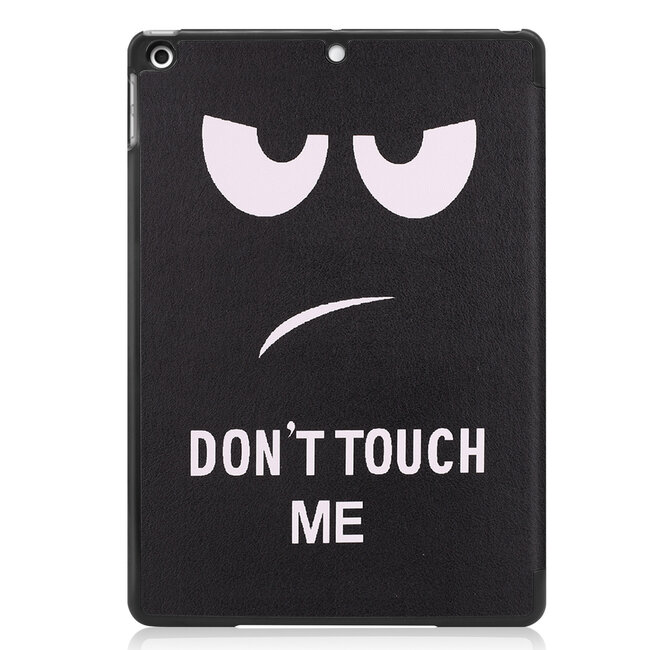 Tablet Hoes & Screenprotector voor iPad (2021, 2020 & 2019) tablet hoes en screenprotector - 2 in 1 cover - 10.2 inch - Tri-Fold Book Case - Don't touch me