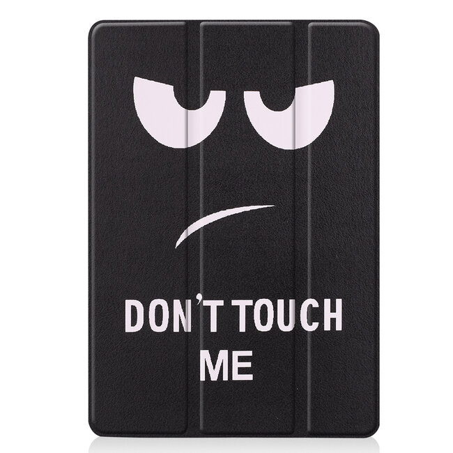 Tablet Hoes & Screenprotector voor iPad (2021, 2020 & 2019) tablet hoes en screenprotector - 2 in 1 cover - 10.2 inch - Tri-Fold Book Case - Don't touch me