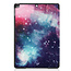 Tablet Hoes & Screenprotector voor iPad (2021, 2020 & 2019) tablet hoes en screenprotector - 2 in 1 cover - 10.2 inch - Tri-Fold Book Case - Galaxy