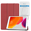 Tablet Hoes & Screenprotector voor iPad (2021, 2020 & 2019) tablet hoes en screenprotector - 2 in 1 cover - 10.2 inch - Tri-Fold Book Case - Donker Rood