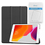 Tablet Hoes & Screenprotector voor iPad (2021, 2020 & 2019) tablet hoes en screenprotector - 2 in 1 cover - 10.2 inch - Tri-Fold Book Case - Zwart