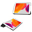 Tablet Hoes & Screenprotector voor iPad (2021, 2020 & 2019) tablet hoes en screenprotector - 2 in 1 cover - 10.2 inch - Tri-Fold Book Case - Zwart