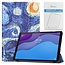 Tablet hoes & Screenprotector geschikt voor Lenovo Tab M10 (TB-X306F) - 10.1 Inch - Auto Wake/Sleep functie - Sterrenhemel