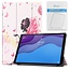 Tablet hoes & Screenprotector geschikt voor Lenovo Tab M10 (TB-X306F) - 10.1 Inch - Auto Wake/Sleep functie - Flower Fee