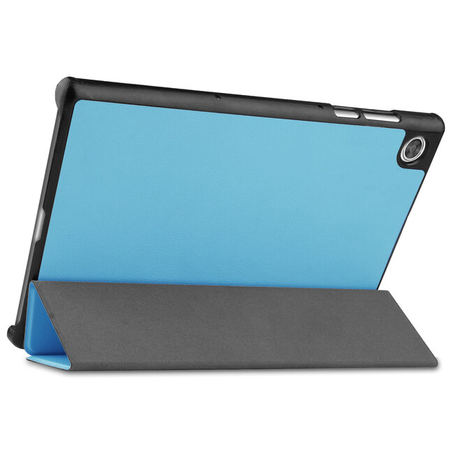 Tablet hoes & Screenprotector geschikt voor Lenovo Tab M10 (TB-X306F) - 10.1 Inch - Auto Wake/Sleep functie - Licht Blauw