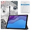 Tablet hoes & Screenprotector geschikt voor Lenovo Tab M10 (TB-X306F) - 10.1 Inch - Auto Wake/Sleep functie - Eiffeltoren