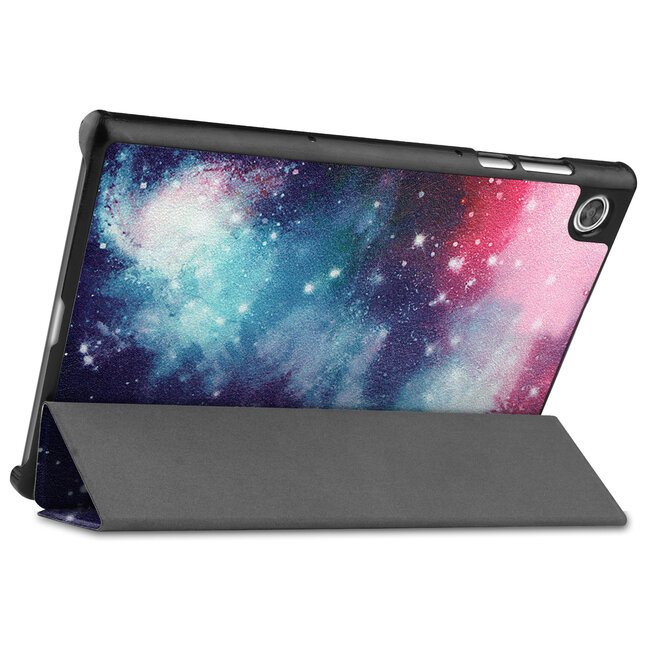 Tablet hoes & Screenprotector geschikt voor Lenovo Tab M10 (TB-X306F) - 10.1 Inch - Auto Wake/Sleep functie - Galaxy