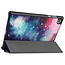 Tablet hoes & Screenprotector geschikt voor Lenovo Tab M10 (TB-X306F) - 10.1 Inch - Auto Wake/Sleep functie - Galaxy