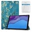Tablet hoes & Screenprotector geschikt voor Lenovo Tab M10 (TB-X306F) - 10.1 Inch - Auto Wake/Sleep functie - Witte Bloesem