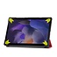 Tablet hoes & Screenprotector geschikt voor Samsung Galaxy Tab A8 - 10.5 Inch - Auto Wake/Sleep functie - Rood