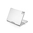 Case2go - Bluetooth Toetsenbord hoes geschikt voor iPad Air 10.9 (2022) - QWERTY - Toetsenbord verlichting en Touchpad - 360 graden draaibaar - Zilver