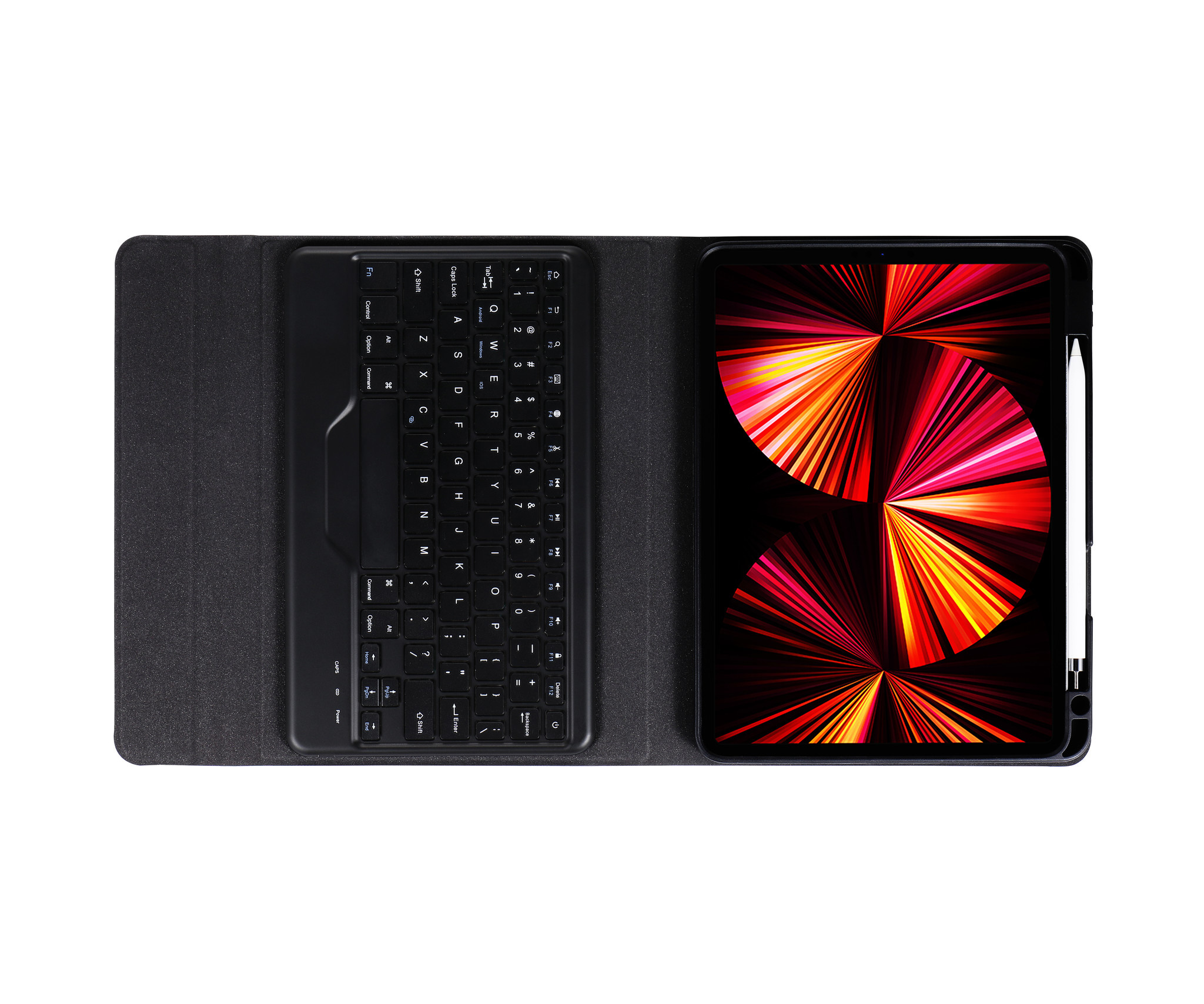 Case2go Case2go Draadloze Bluetooth toetsenbord Tablet hoes geschikt