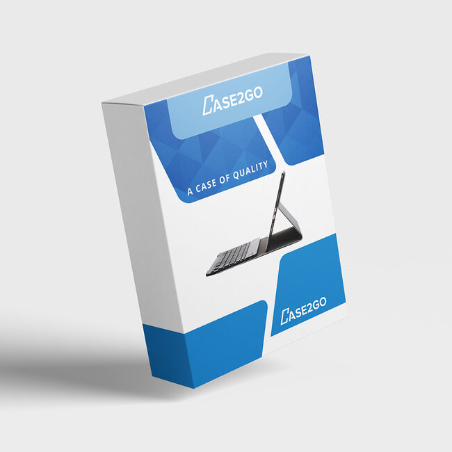 Case2go - Draadloze Bluetooth toetsenbord Tablet hoes geschikt voor Apple iPad Air 11 (2024) / iPad Air 10.9 (2022) met Stylus Pen Houder - Blauw  en Zwart