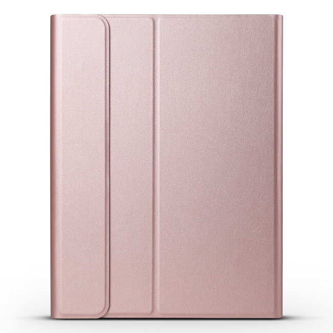 Case2go - Tablet toetsenbord geschikt voor Apple iPad Air 11 (2024) / Apple iPad Air 10.9 (2022 / 2020) - Bluetooth Toetsenbord Hoes - QWERTY - Magneetsluiting - Sleep/Wake-up functie - Rosé Goud