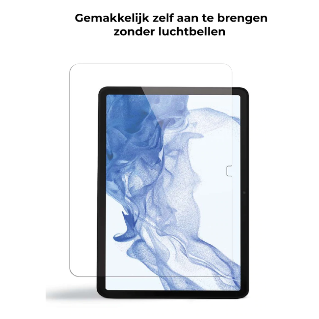Tablet screenprotector geschikt voor Samsung Galaxy Tab S8 (2022) - Case-friendly screenprotector - 2 stuks - Tempered Glass - Transparant