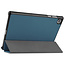 Tablet hoes & 2-Pack Screenprotector geschikt voor Lenovo Tab M10 - 10.1 Inch - Auto Wake/Sleep functie - Cyaan