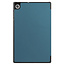 Tablet hoes & 2-Pack Screenprotector geschikt voor Lenovo Tab M10 - 10.1 Inch - Auto Wake/Sleep functie - Cyaan