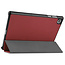 Tablet hoes & 2-Pack Screenprotector geschikt voor Lenovo Tab M10 - 10.1 Inch - Auto Wake/Sleep functie - Donker Rood