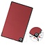 Tablet hoes & 2-Pack Screenprotector geschikt voor Lenovo Tab M10 - 10.1 Inch - Auto Wake/Sleep functie - Donker Rood
