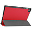 Tablet hoes & 2-Pack Screenprotector geschikt voor Lenovo Tab M10 - 10.1 Inch - Auto Wake/Sleep functie - Rood