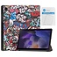 Tablet hoes & 2-Pack Screenprotector geschikt voor Samsung Galaxy Tab A8 - 10.5 Inch - Auto Wake/Sleep functie - Grafitti