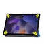 Tablet hoes & 2-Pack Screenprotector geschikt voor Samsung Galaxy Tab A8 - 10.5 Inch - Auto Wake/Sleep functie - Licht Blauw
