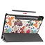 Tablet hoes & 2-Pack Screenprotector geschikt voor Samsung Galaxy Tab S8 Plus - 12.4 Inch - Auto Wake/Sleep functie - Vlinders