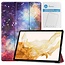 Tablet hoes & 2-Pack Screenprotector geschikt voor Samsung Galaxy Tab S8 Plus - 12.4 Inch - Auto Wake/Sleep functie - Galaxy