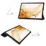 Tablet hoes & 2-Pack Screenprotector geschikt voor Samsung Galaxy Tab S8 Plus - 12.4 Inch - Auto Wake/Sleep functie - Zwart