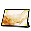 Tablet hoes & 2-Pack Screenprotector geschikt voor Samsung Galaxy Tab S8 Plus - 12.4 Inch - Auto Wake/Sleep functie - Zwart