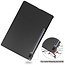 Tablet hoes & 2-Pack Screenprotector geschikt voor Samsung Galaxy Tab S8 Plus - 12.4 Inch - Auto Wake/Sleep functie - Zwart