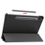 Tablet hoes & 2-Pack Screenprotector geschikt voor Samsung Galaxy Tab S8 - 11 Inch - Auto Wake/Sleep functie - Zwart
