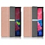 Tablet hoes & 2-Pack Screenprotector geschikt voor Lenovo Tab P11 - 11 Inch - Auto Wake/Sleep functie - Rosé-Goud