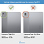 Tablet hoes & 2-Pack Screenprotector geschikt voor Lenovo Tab P11 - 11 Inch - Auto Wake/Sleep functie - Grijs