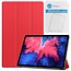 Tablet hoes & 2-Pack Screenprotector geschikt voor Lenovo Tab P11 - 11 Inch - Auto Wake/Sleep functie - Rood