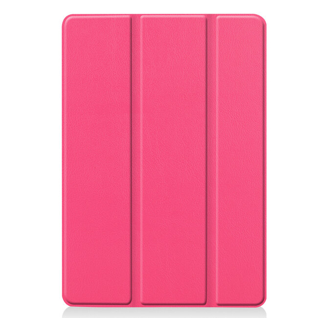 Tablet hoes & 2-Pack Screenprotector geschikt voor iPad 2021 / 2020 / 2019 - 10.2 Inch - Auto Wake/Sleep functie - Magenta