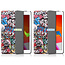 Tablet hoes & 2-Pack Screenprotector geschikt voor iPad 2021 / 2020 / 2019 - 10.2 Inch - Auto Wake/Sleep functie - Graffiti
