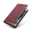 CaseMe - Telefoonhoesje geschikt voor iPhone SE 2022 - Wallet Book Case - Magneetsluiting - Rood