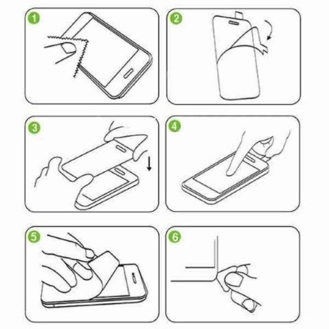 Case2go - Screenprotector geschikt voor iPhone SE 2022 - Full Cover Screenprotector - Gehard Glas - Zwart