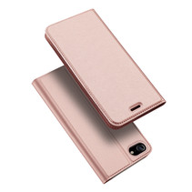 Dux Ducis - Telefoonhoesje geschikt voor iPhone SE 2022 - Skin Pro Book Case - Rosé Goud