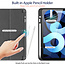 Dux Ducis - Tablet hoes geschikt voor iPad Air 5 2022 - 10.9 Inch - Osom Tri-Fold Book Case met Pencil houder - Zwart