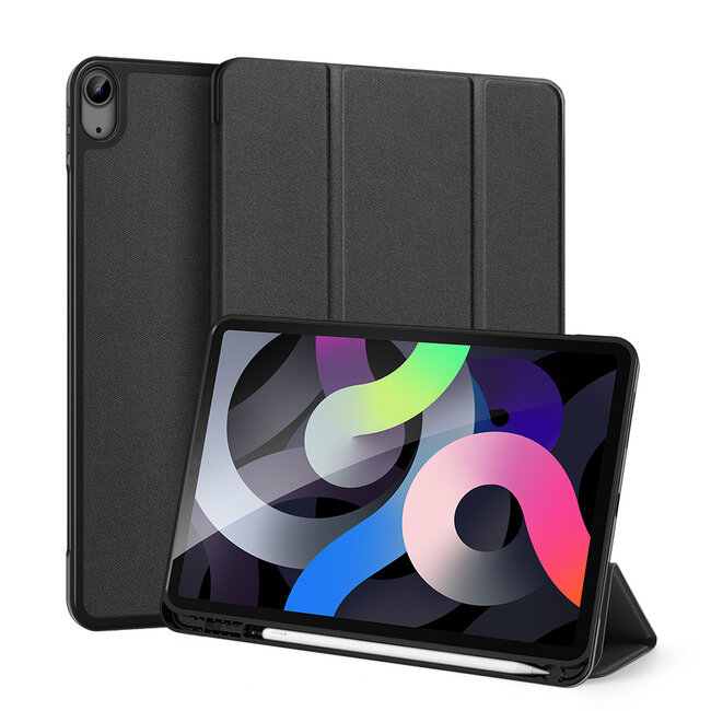 Dux Ducis - Tablet hoes geschikt voor iPad Air (2022) - 10.9 Inch - Domo Book Case - Auto Wake/Sleep functie - Zwart