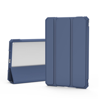 WIWU WiWu - Tablet hoes geschikt voor Apple iPad Air 11 (2024/2025) / Apple iPad Air 2022 10.9 inch - Schokbestendige Tri-Fold Case met TPU frame - Alpha Smart Folio Case - Blauw