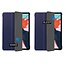 Case2go - Tablet hoes geschikt voor iPad Air 2022 - 10.9 Inch - Tri fold Book Case - Met Auto Sleep/wake functie - Donker blauw