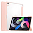 Case2go - Tablet Hoes geschikt voor Apple iPad Air 11 (2024) / Apple iPad Air 10.9 (2022) - Transparante Case - Tri-fold Back Cover - Met Auto Wake/Sleep functie - Roze